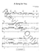 A Song for You piano sheet music cover